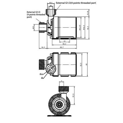 24 V pump, 800 l/h