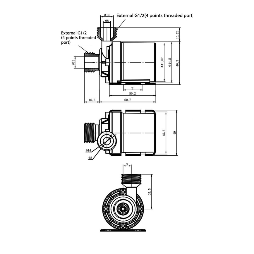 24 V pump, 800 l/h