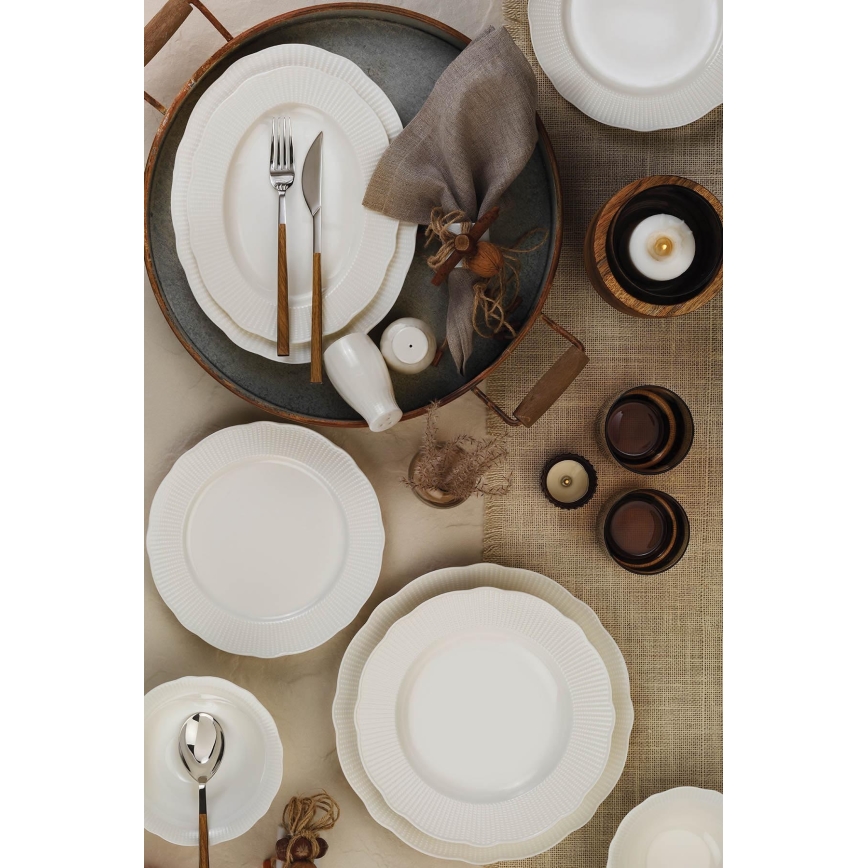 26-osaline nõudekomplekt, valge portselan