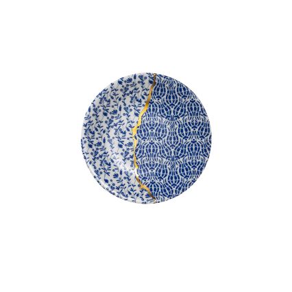 28-osaline söögikomplekt valge/kuldne/sinine/portselan