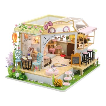 2Kids Toys - Mängumaja Kassikohvik aiaga 2xAAA