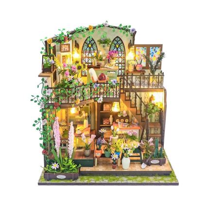 2Kids Toys - Darcyi lille maja minatuur lilledega 2xAAA