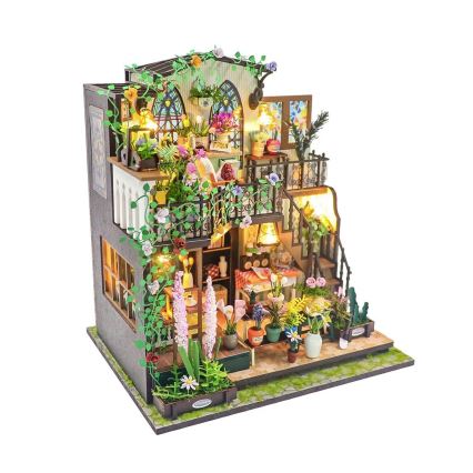 2Kids Toys - Darcyi lille maja minatuur lilledega 2xAAA