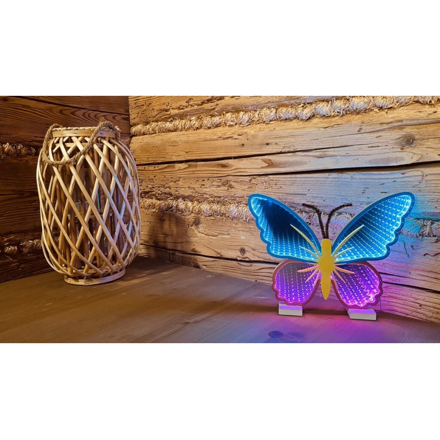 2Kids Toys - LED Neoon laud kaunistus LED/5W/USB liblikas