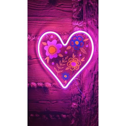 2Kids Toys - LED Neoon seinakaunistus LED/5W/USB süda
