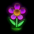 2Kids Toys - LED-neoonne lauakaunistus LED/5W/USB, lill