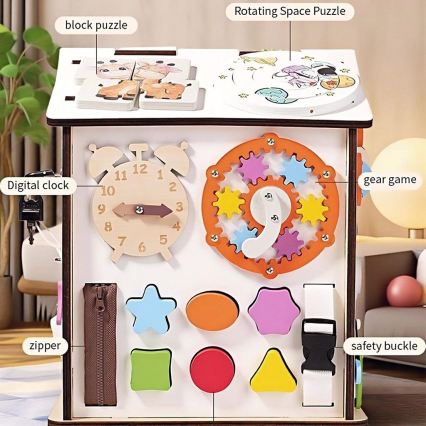 2Kids Toys - majakujuline tegevuslaud valge