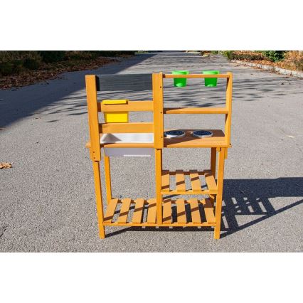 2Kids Toys - Puidust aiaköök valamuga