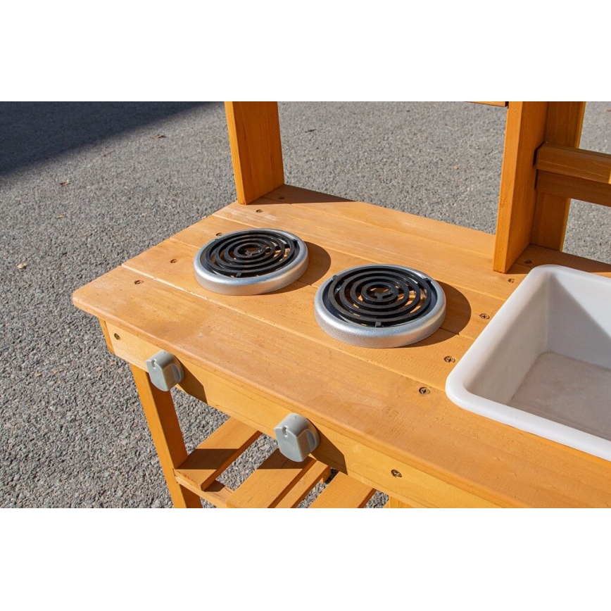 2Kids Toys - Puidust aiaköök valamuga