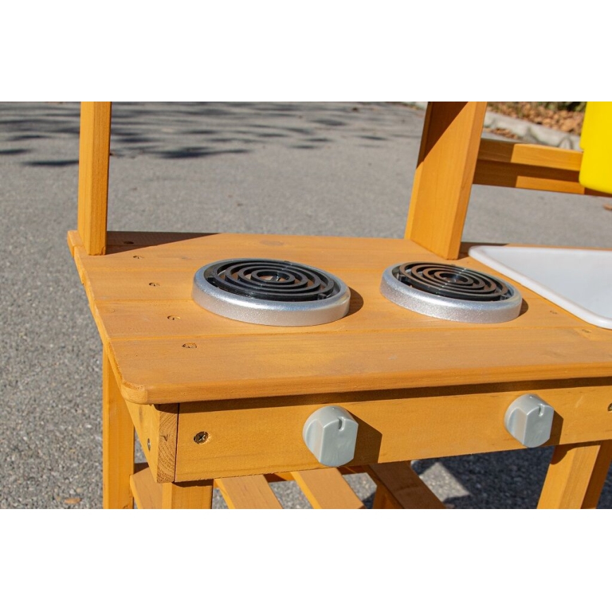 2Kids Toys - Puidust aiaköök valamuga