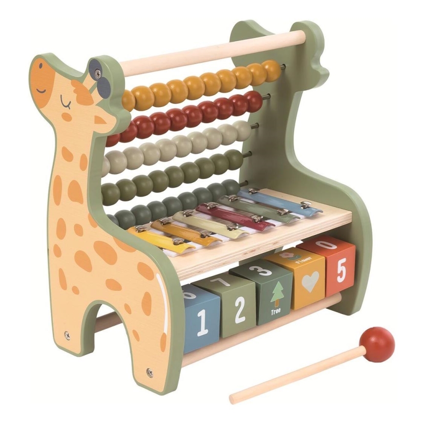 2Kids Toys - Puidust multifunktsionaalne Arvelaud Kaelkirjak