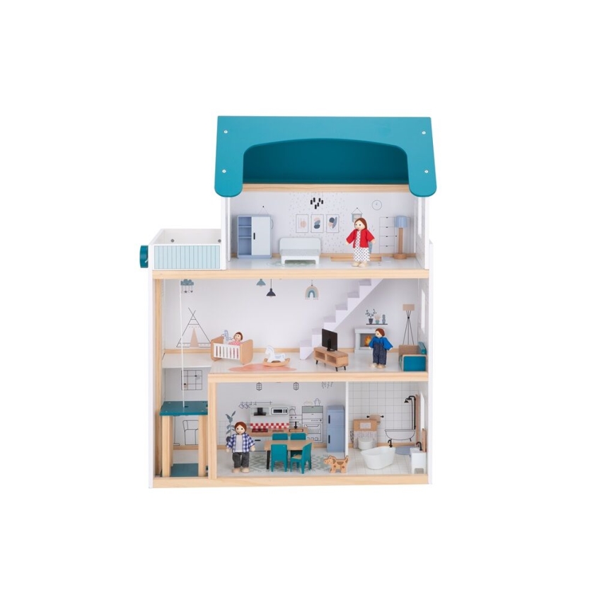 2Kids Toys - Puidust nukumaja Barbora