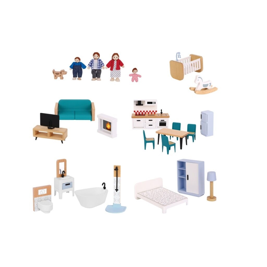 2Kids Toys - Puidust nukumaja Barbora