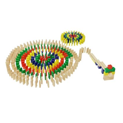 2Kids Toys - Värviline puidust domino, 400 osa