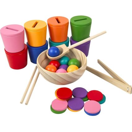 2Kids Toys - Vikerkaarekuulikesed, mündid ja väikesed topsid, 8 erksat värvi