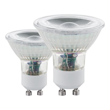 2x LED-pirn GU10/3,4W 3000K - Eglo 11475