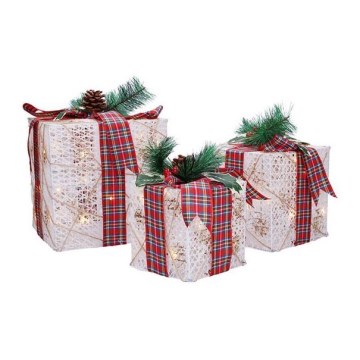 3-osaline LED jõulukinkide komplekt 48×LED/3,6W/230V IP44 soe valge