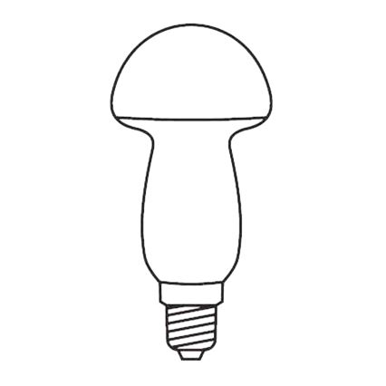 3 x Asenduspirn MUSHROOM E10/20V/0,1A punane - toodetud Euroopas