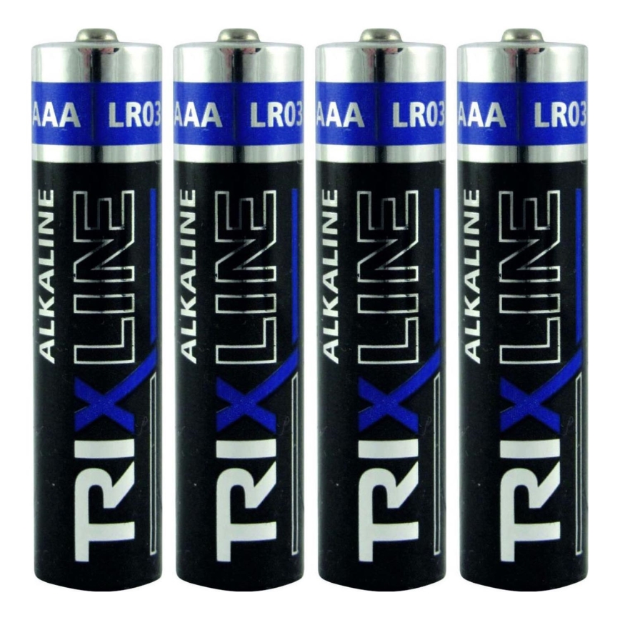 4 tk Alkaline patarei AAA 1,5V