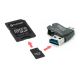 4-ühes Micro SDHC 16GB + SD adapter + Micro SD lugeja + OTG adapter