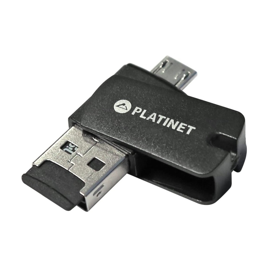 4-ühes MicroSDHC 32GB + SD Adapter + MicroSD Kaardilugeja + OTG Adapter