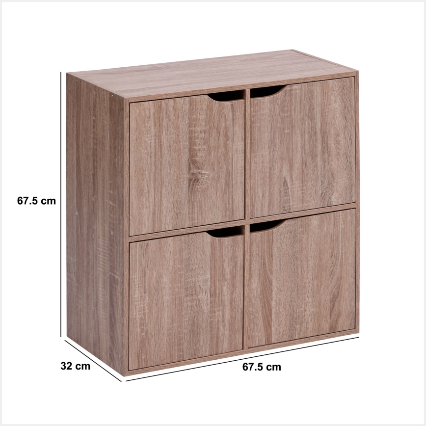 5five - Kummut TIDY 68x68x32 cm pruun