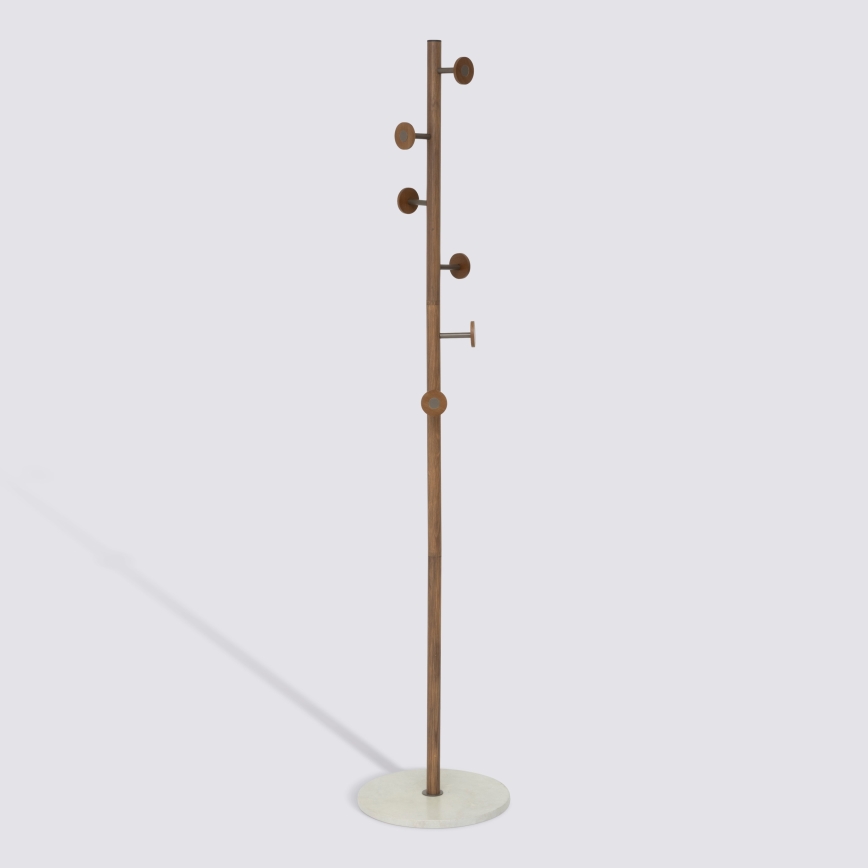5five - Seisev riidenagi PERY 175x36,5 cm pruun/valge