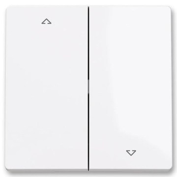 ABB 3559T-A00662 500 - ZONI jagatud ruloo lüliti katteplaat, valge