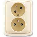 ABB 5513A-C02357 C - Topelt kodune seinapistik raamiga TANGO 250V elevandiluu