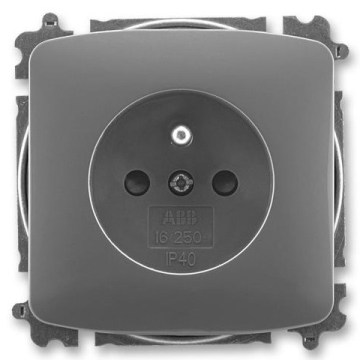ABB 6619A-A06357 S2 - Raamita seinapistikupesa TANGO 250V tumehall
