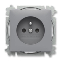 ABB 6619T-A06657 241 - Kodune pistikupesa ilma raamita ZONI 250V hall