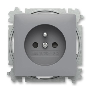 ABB 6619T-A06657 241 - Kodune pistikupesa ilma raamita ZONI 250V hall