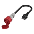 Adapter elektriautodele Schuko 16A (isane) CEE 16A-ks