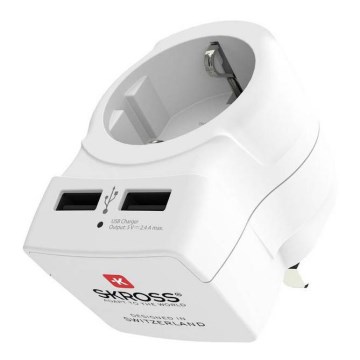 Adapter Inglismaa jaoks 230V + 2x USB port