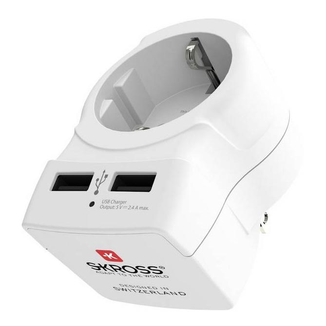 Adapter USA riigi jaoks 230V + 2x USB port