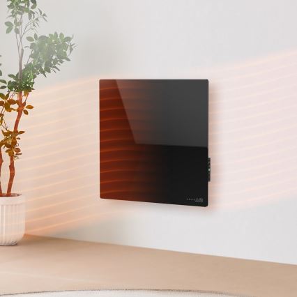 AENO - Nutikas elektriline infrapaneel 500W taimer/termostaat Wi-Fi must