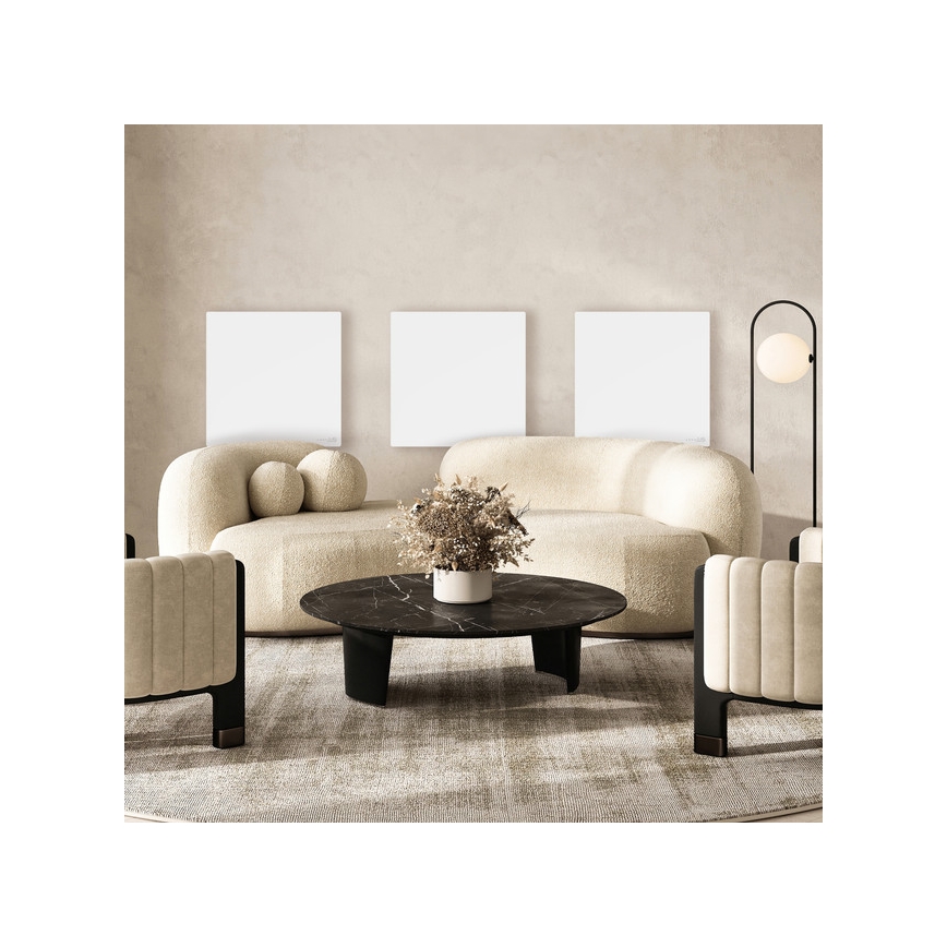 AENO - Nutikas elektriline infrapaneel 500W taimer/termostaat Wi-Fi valge