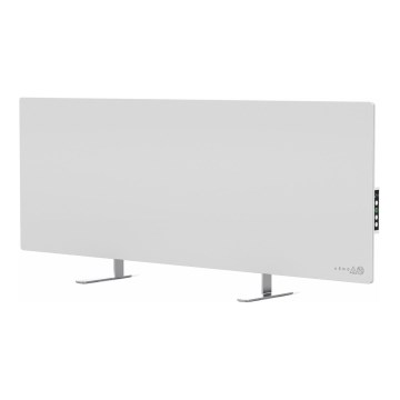 AENO - Nutikas elektriline infrapaneel LED-ekraaniga 700W taimer/termostaat IP44 Wi‑Fi valge