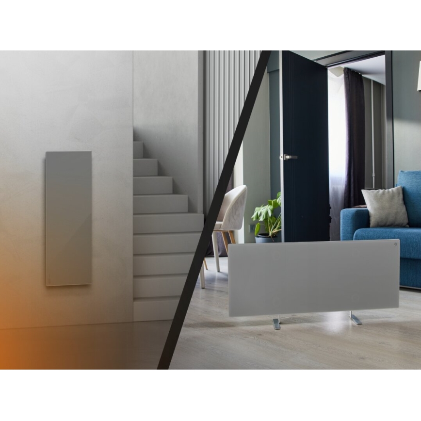 AENO - Nutikas elektriline infrapuna paneel koos LED dioodidega ekraan 700W taimer/termostaat IP44 Wi-fi hall