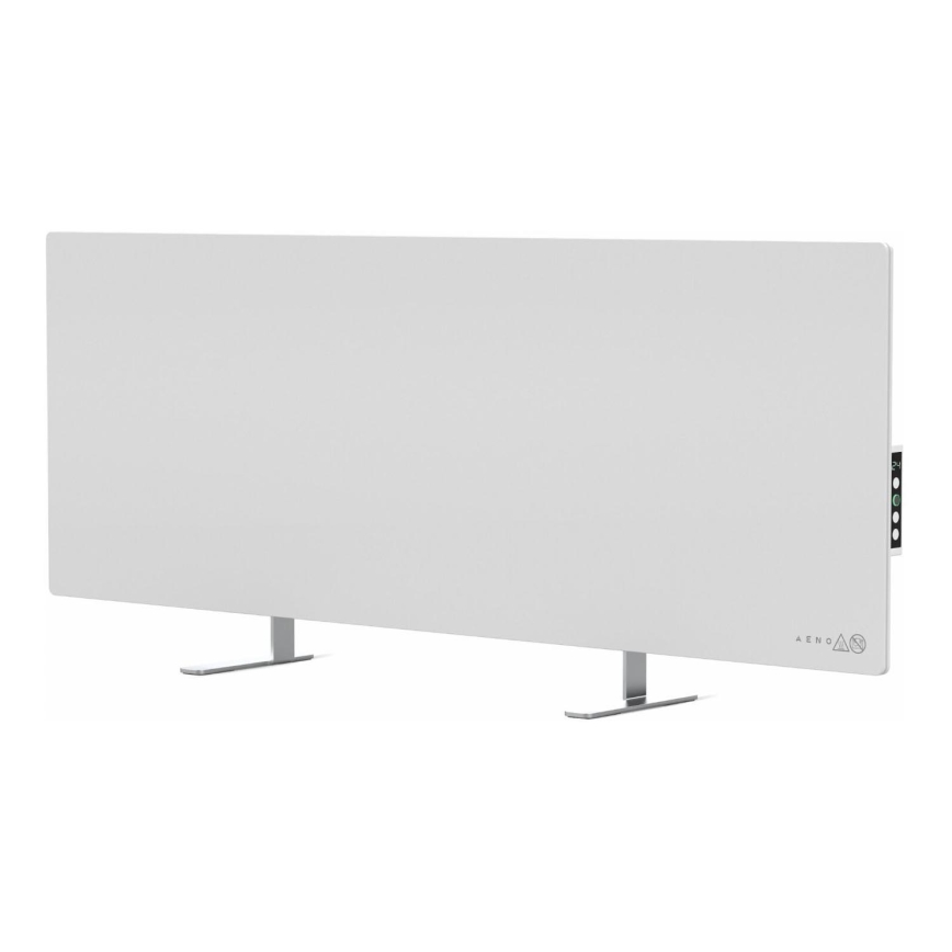 AENO - Nutikas elektriline infrapuna paneel koos LED dioodidega ekraan 700W taimer/termostaat IP44 Wi-fi valge