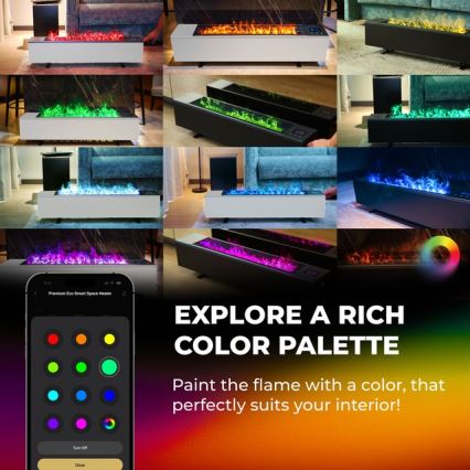 AENO - Nutikas elektriline soojendi/konvektor 1000/2000 W valge