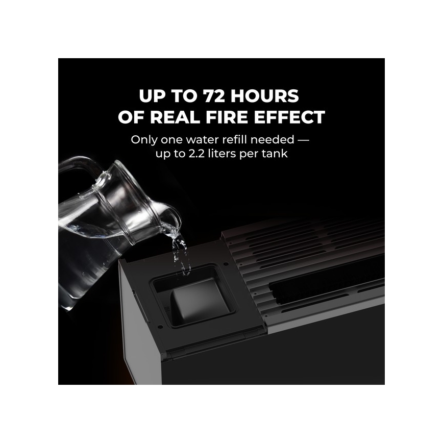 AENO - Nutikas elektriline soojendi/konvektor 1000/2000W must