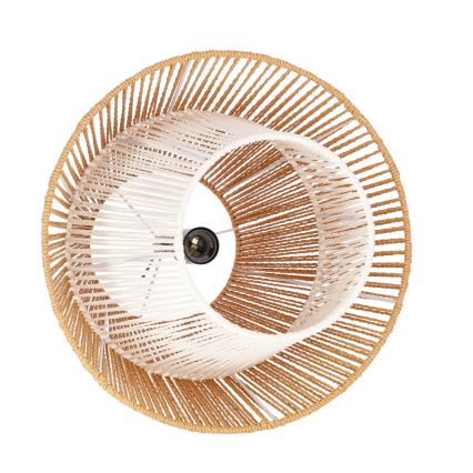 AFRICA laeal mähise lüliti 1xE27/40W/230V, diameeter 40 cm, pruun/kreem