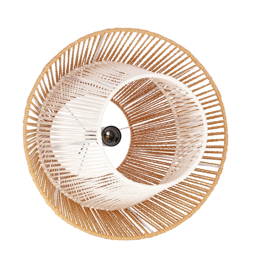 AFRICA laeal mähise lüliti 1xE27/40W/230V, diameeter 40 cm, pruun/kreem