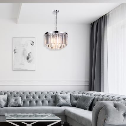 Ahelaga ripplühter VETRO 5xE14/60W/230V läikiv kroom