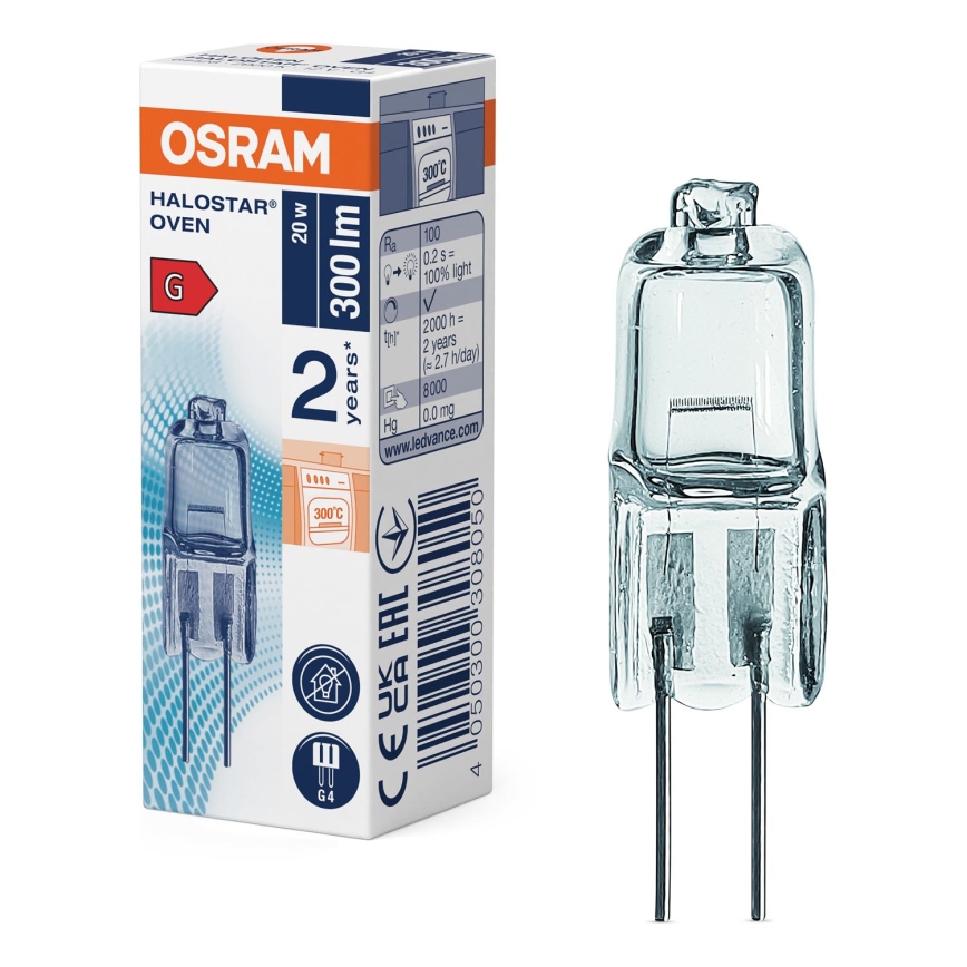 Ahjupirn HALOSTAR G4/20W/12V 2700K - Osram