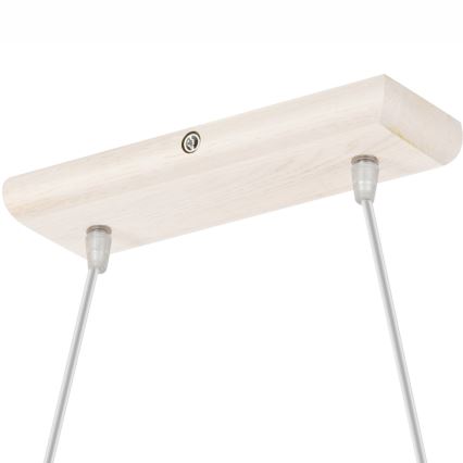 AIDA rippvalgusti kaabliga 2xE27/60W/230V läbimõõt 35 cm tamm/valge