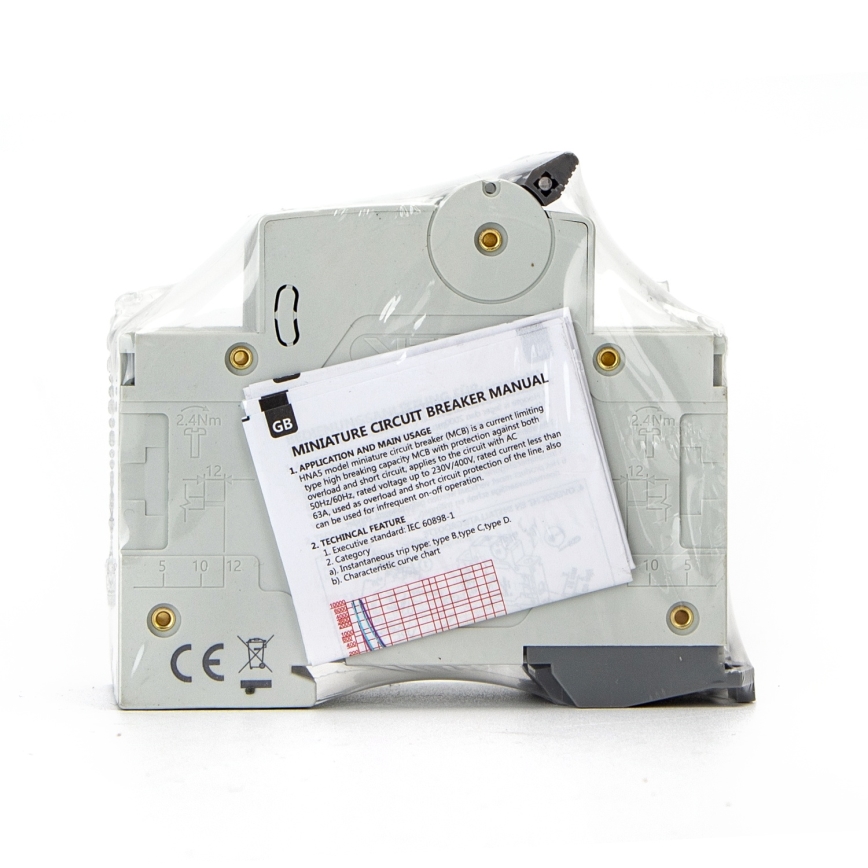 Aigostar - 2-faasiline kaitselüliti 2P-50A-C 230-400V