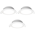 Aigostar - 3-osaline LED-vannitoa süvisvalgustite komplekt LED/4,8W/230V IP65 valge