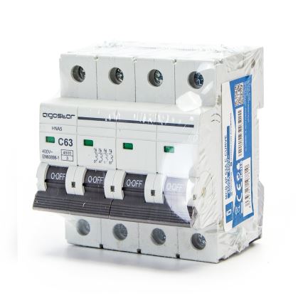 Aigostar - 4-pooleline automaatkaitselüliti 4P-63A-C 400V